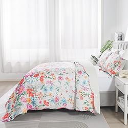 HoneiLife Quilt Sets King Size - Floral Bedspreads