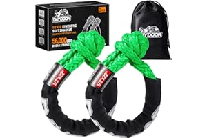 DAYDOOR 56,000 LBS Soft Shackles, 1/2" x 22" (2-Pack) Rope Shackles for Recovery, Winch Accessory for Jeep Wrangler, Bronco, 
