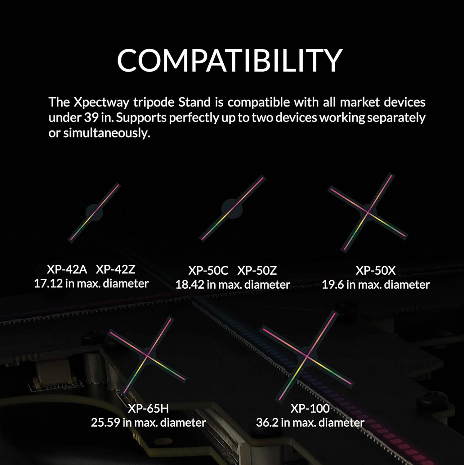 Amazon.com: Xpectway - Soporte de holograma 3D profesional ...