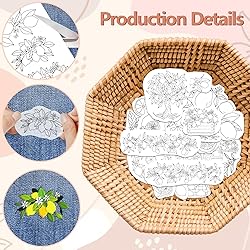 Peacoblue Water Soluble Embroidery Patterns for