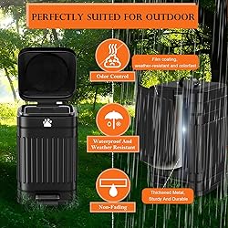 Kopuncare Dog Poop Trash Can Outside, 5L/1.3Gal