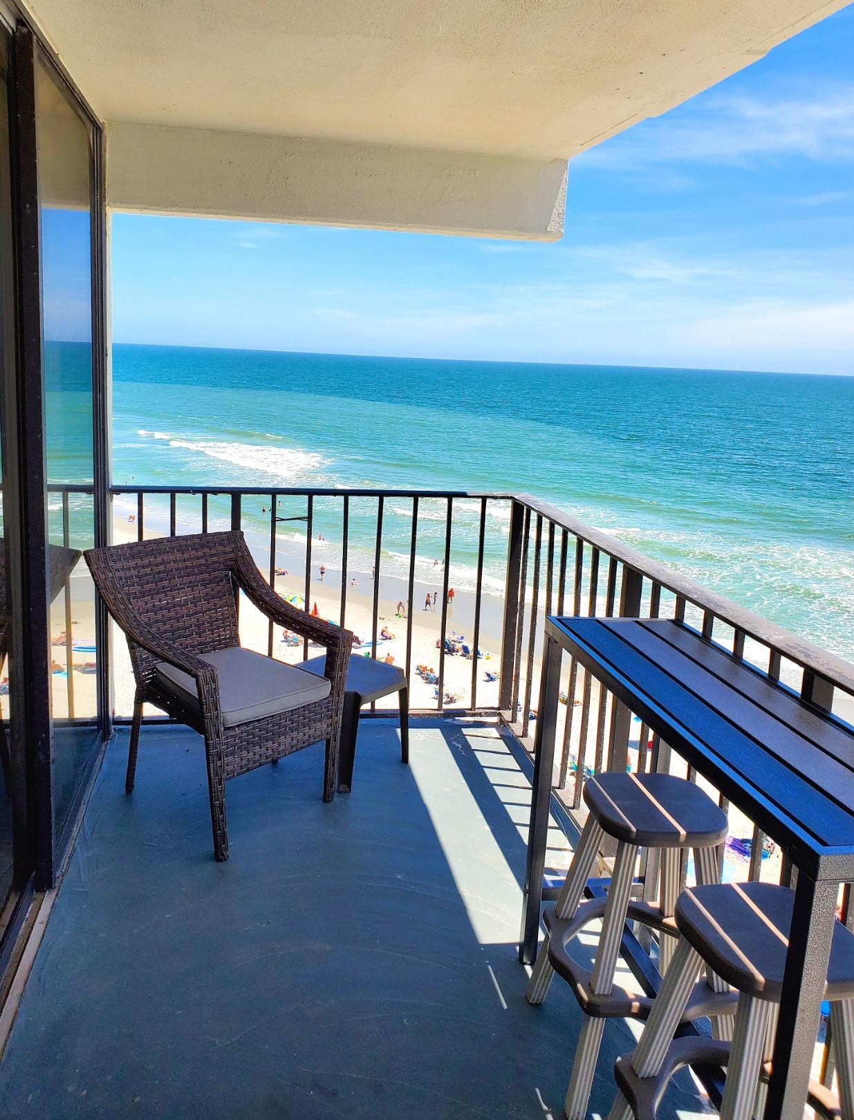 11/mo Finance Mr IRONSTONE Outdoor Bar Table 46.5” Pub Height Dining Table Bistro Patio Table