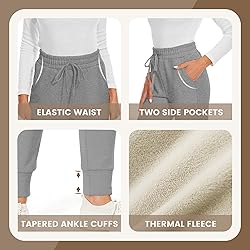CAMPSNAIL Fleece Lined Sweatpants Women - Joggers