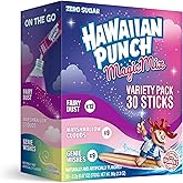 Hawaiian Punch Magic Mix, On-The-Go, Zero Sugar Drink Mix Packets, 30 pack