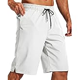 Yufawow 11 Inch Men Swim Trunks with Mesh Lining Quick Dry Breathable for Summer Beach Cruise Water Park Gym Running