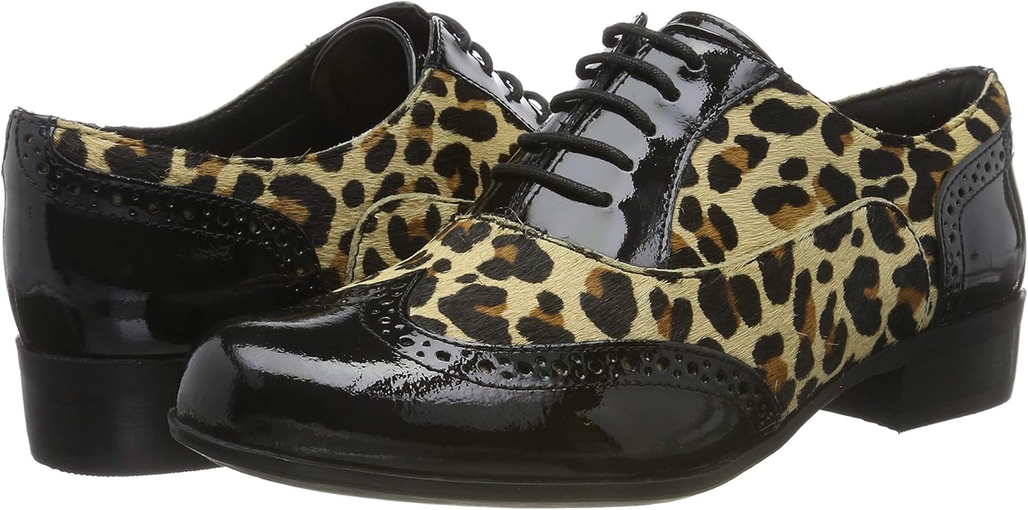clarks hamble oak leopard print
