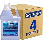 Softsoap Moisturizing Liquid Hand Soap Refill, Refreshing Clean, 128 fl oz | Paraben-Free, Phthalate-Free, Washes Away Germs, for Bathroom &amp; Kitchen, Gentle on Hands, Bulk Size