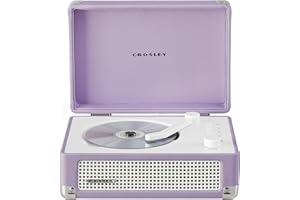 Crosley CR3505A-LN Cruiser Retro Portable CD Player with Stereo Bluetooth Speakers and FM Radio, Lavender