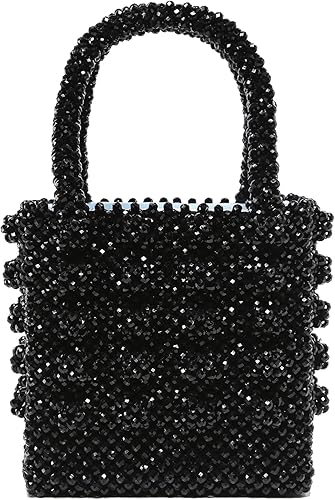 black beaded bag