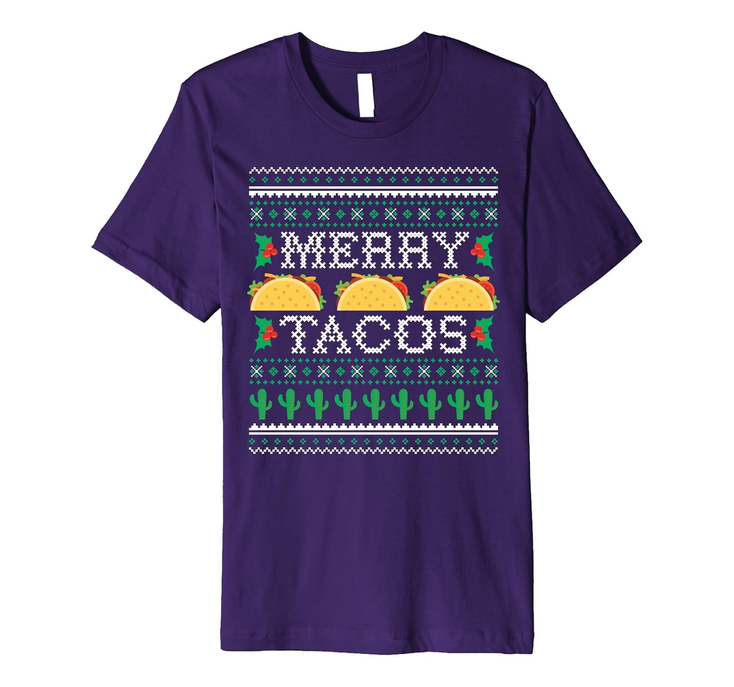 Merry Tacos Ugly Christmas Sweater Shirt | Funny Taco Tee-ANZ