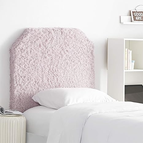 amazon com mo fluffy feathers college headboard plush texture light purple