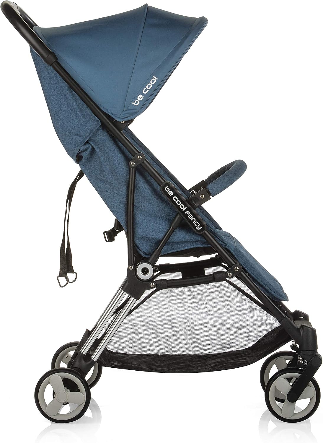 Be Cool Fancy Lightweight Pushchair 6 Months to 15 kg Semi-Automatic Folding Compact Suspension with 4 Wheels Rain Bubble 1 Unit 8033 Y44 Orange - Image 3
