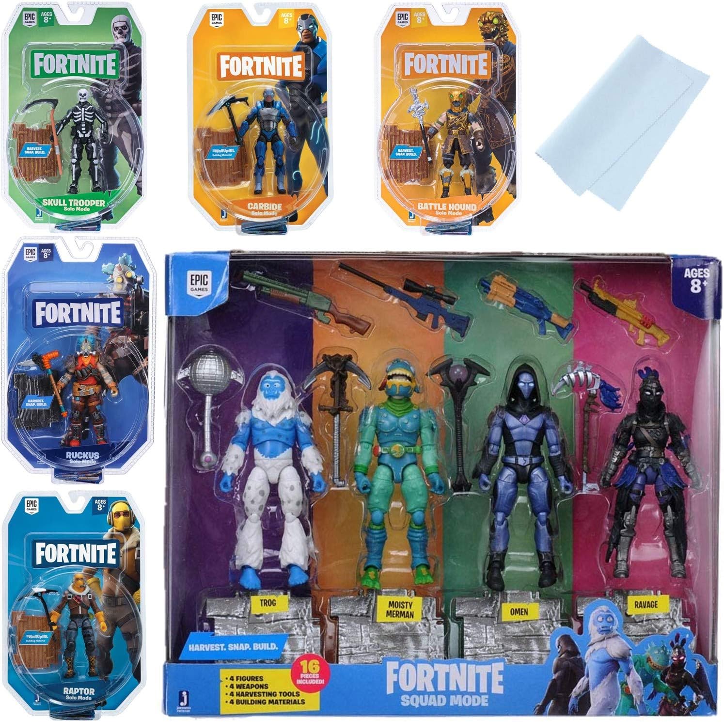 Amazon フォートナイト リアルアクションフィギュア 9体セット Kri Bオリジナルクリーニング付き フィギュア ドール 通販