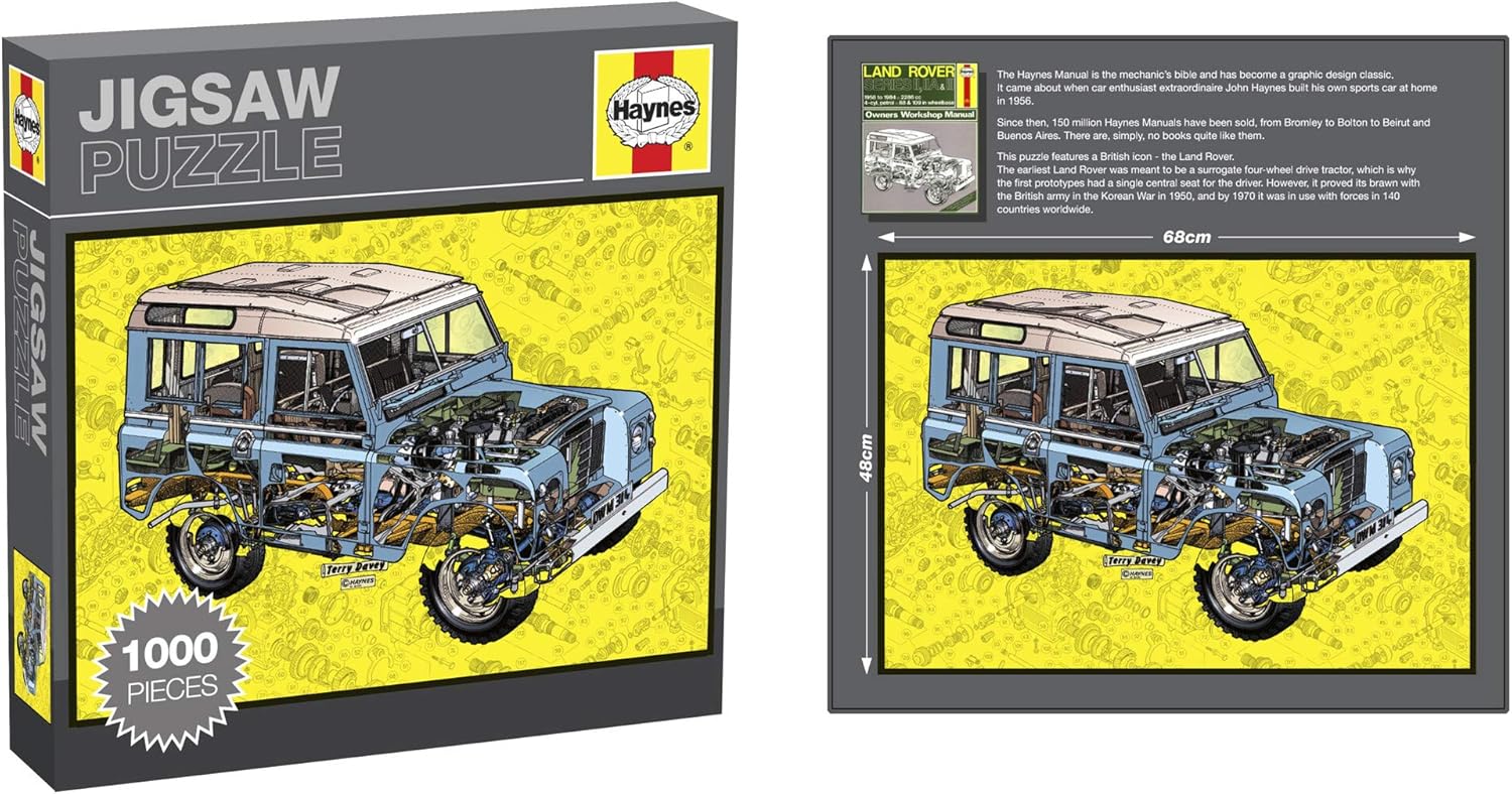 Eight Innovation HJLR2002 Haynes Jigsaw 4×4 Land Rover 1000 Piece ...