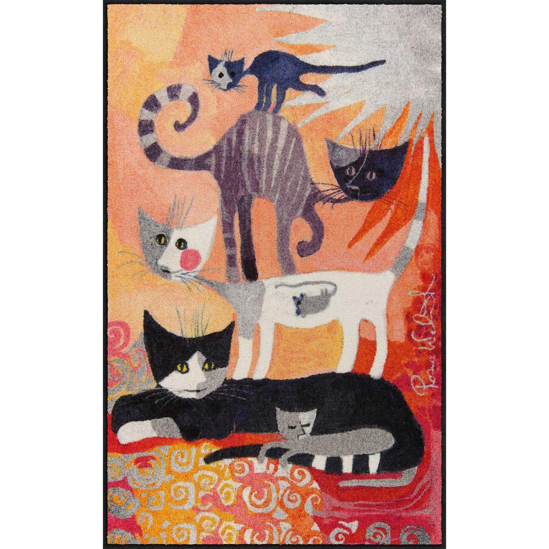 Rosina Wachtmeister doormat colourful size 75x120 cm