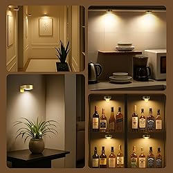 3Pcs Battery Operated Picture Light, Magnetic Led