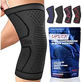 UFlex Athletics Compression Knee Brace for Women & Men Knee Sleeves Support for Sports, Running, Weightlifting, Arthritis, Meniscus Tear, ACL, Hiking, Recovery Support & Fitness