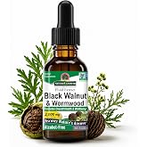 Nature's Answer Black Walnut &amp; Wormwood Complex - 2000mg, 1oz, Vegan | Super Concentrated Formula, Detox Support, Promotes Overall Health And A Healthy Gut, Non-GMO, Alcohol-Free Liquid Extract