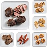 Omaha Steaks Steakhouse Favorites, 29 Items | 4 each: top sirloins, chicken breasts, pork chops, classic burgers, jumbo franks, potatoes, tartlets; 1 seasoning