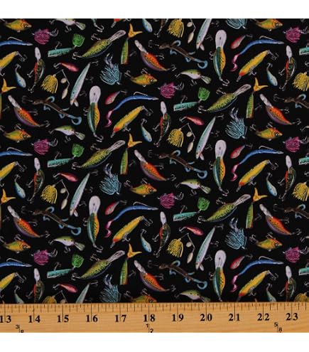 Benartex Hooked On Fish Circles Light Mint, Fabric by the Yard : Arts, Crafts & Sewing