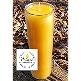 Beeswax Vigil Meditation Prayer Devotional Candle Burns up to 100 Hours. Pure 100% Local Beeswax. Made in USA