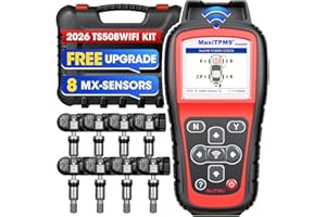 Autel MaxiTPMS TS508WF KIT Programming Scanner: 2026 TPMS Scan & Relearn Tool, WiFi Ver. of TS508 TS501 PRO TS601 TS408S, Relearn/Activate All Sensor, Lifetime Updates w/$300 8PCS MX-Sensors 433 315HZ