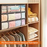 Lifewit 65L Under Bed Storage Bags 3 Pack with Front Window Grey view 6
