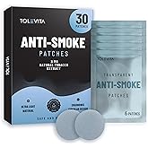 TOLEVITA Anti-Smoke Herbal Patches &ndash; Circle Shape 3mg (Blue), Quit Smoking Patches to Help Reduce Cravings | Herbal Stop Smoking Aid for a Healthier Lifestyle - 30 Patches