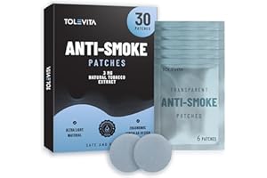 TOLEVITA Anti-Smoke Herbal Patches – Circle Shape 3mg (Blue), Quit Smoking Patches to Help Reduce Cravings | Herbal Stop Smok