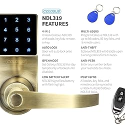 COLOSUS NDL319 Electronic Trusted Digital Keyless