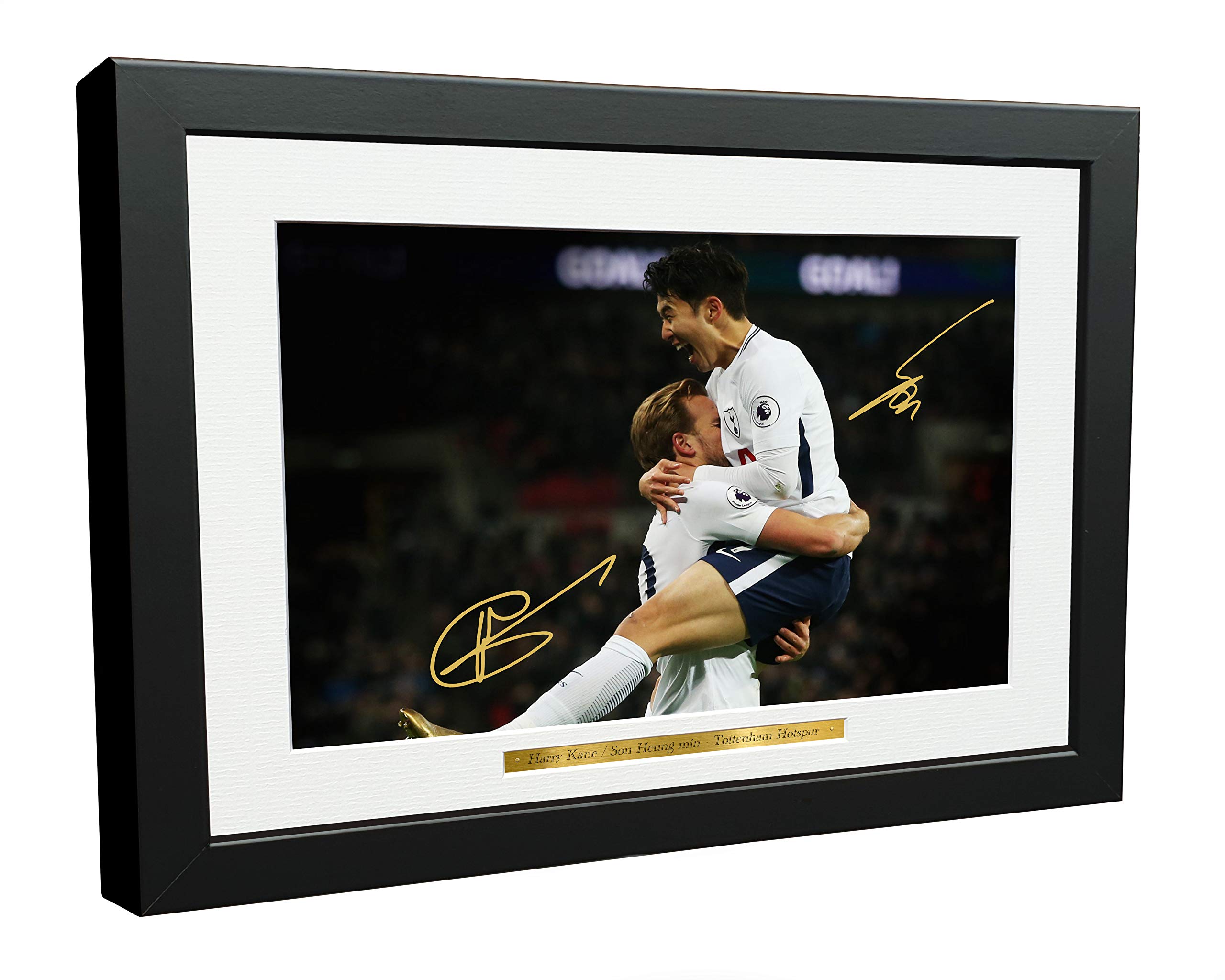 Kitbags & Lockers 12x8 A4 Signed Harry Kane Son Heung min Tottenham Hotspur Spurs Autographed Photo Photograph Picture frame Gift 1