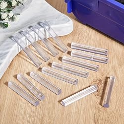 Innconee 200 Pcs 1/4" X 1/4" X 2" Clear Setting