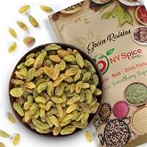 NY SPICE SHOP Dried Green Raisins &ndash; 1 lbs.(Pound) Naturally Sweet Dried Fruit - Gourmet Savory Flavor - No Added Sugar - Premium Dried Raisins - Fresh Dried Fruits for Baking &amp; Smoothies