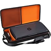 Mchoi Hard Travel Case for HP OfficeJet 200 Portable Printer (CZ993A), Case Only, Black and Orange