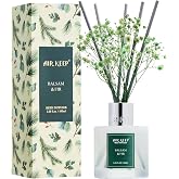 Airkeep Reed Diffuser Set,3.38 fl oz (100 ml) - Balsam &amp; Fir Oil Diffusers with 8 Reed Sticks,Home Fragrance Reed Diffuser for Bathroom Shelf Decor Winter Fragrance