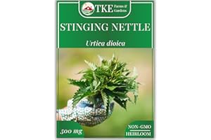TKE Farms & Gardens - Stinging Nettle Seeds for Planting - 2000 Non-GMO Heirloom Seeds (500 mg) - Urtica dioica - Includes Growing Instructions - Easy to Grow Perennial Herb