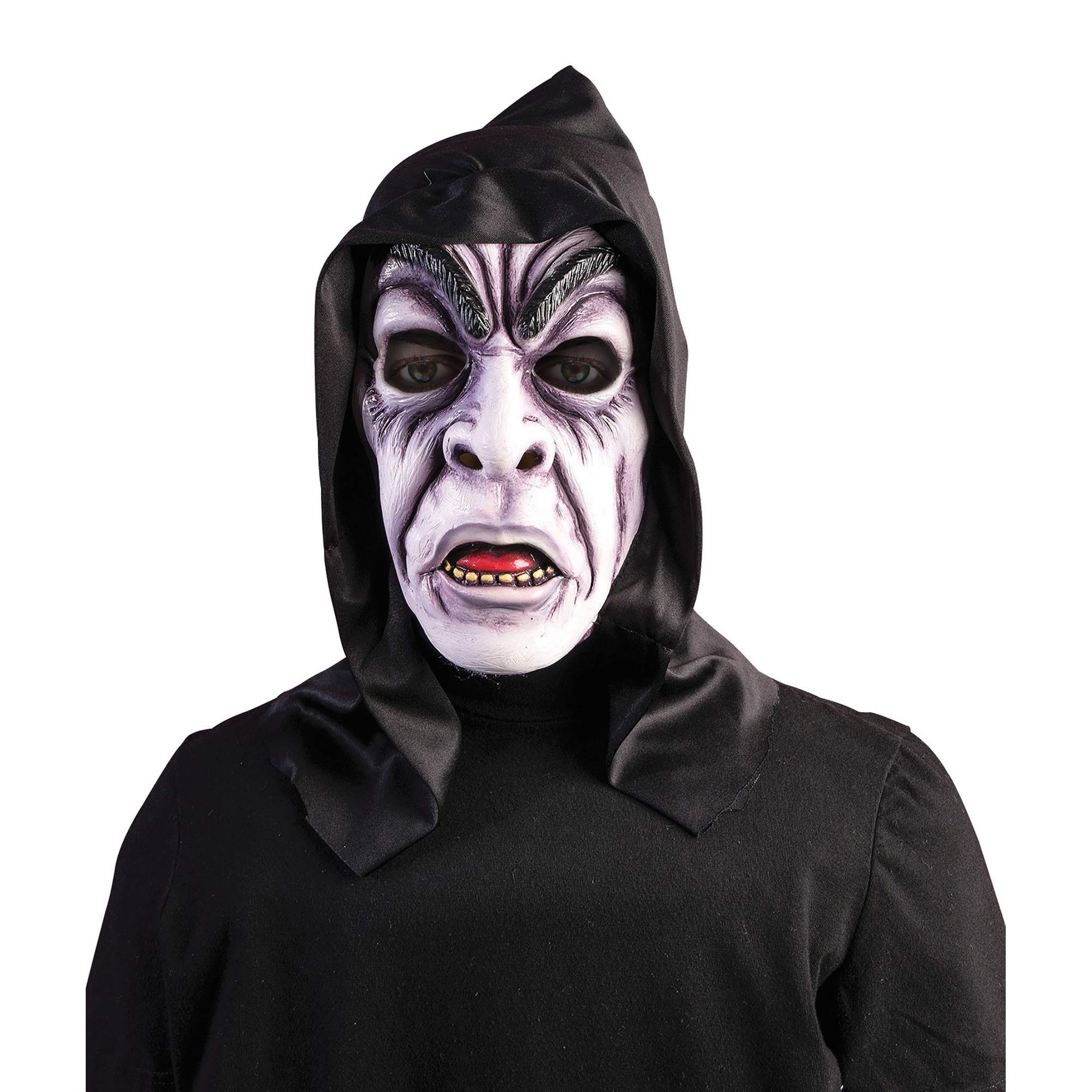 Bristol Novelty BM510 Hooded Zombie Ghoul Mask (One Size)