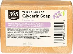 365 by Whole Foods Market, Translucent Lavender Soap Bar, Triple Milled Glycerin Soap, 4 Ounce