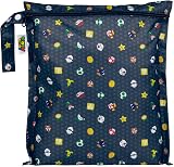 Bumkins Waterproof Wet Bag for Baby Mario Travel Stroller Strap Zip