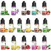 Food Flavoring Oil - 16 Pack x .34 Fl Oz Concentrated Flavor Oil Extracts for Baking, Cooking, Candy - Water & Oil Soluble Li