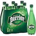 Perrier Carbonated Natural Spring Sparkling Water, Original, 1L Plastic Bottle, 6 Bottles Total - PACKAGING MAY VARY