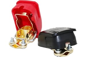 MOTOPOWER MP69011 Battery Quick Release Connectors Battery Quick Disconnect Terminals (Red & Black)