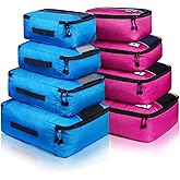 Packing Cubes Luggage Bags Organizer Durable Travel Accessories With Clothing Label