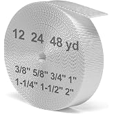 BEYOURD Webbing, High Strength Polyester Webbing Strap, Heavy Duty Strapping for Outdoor DIY Gear Repair, Black White
