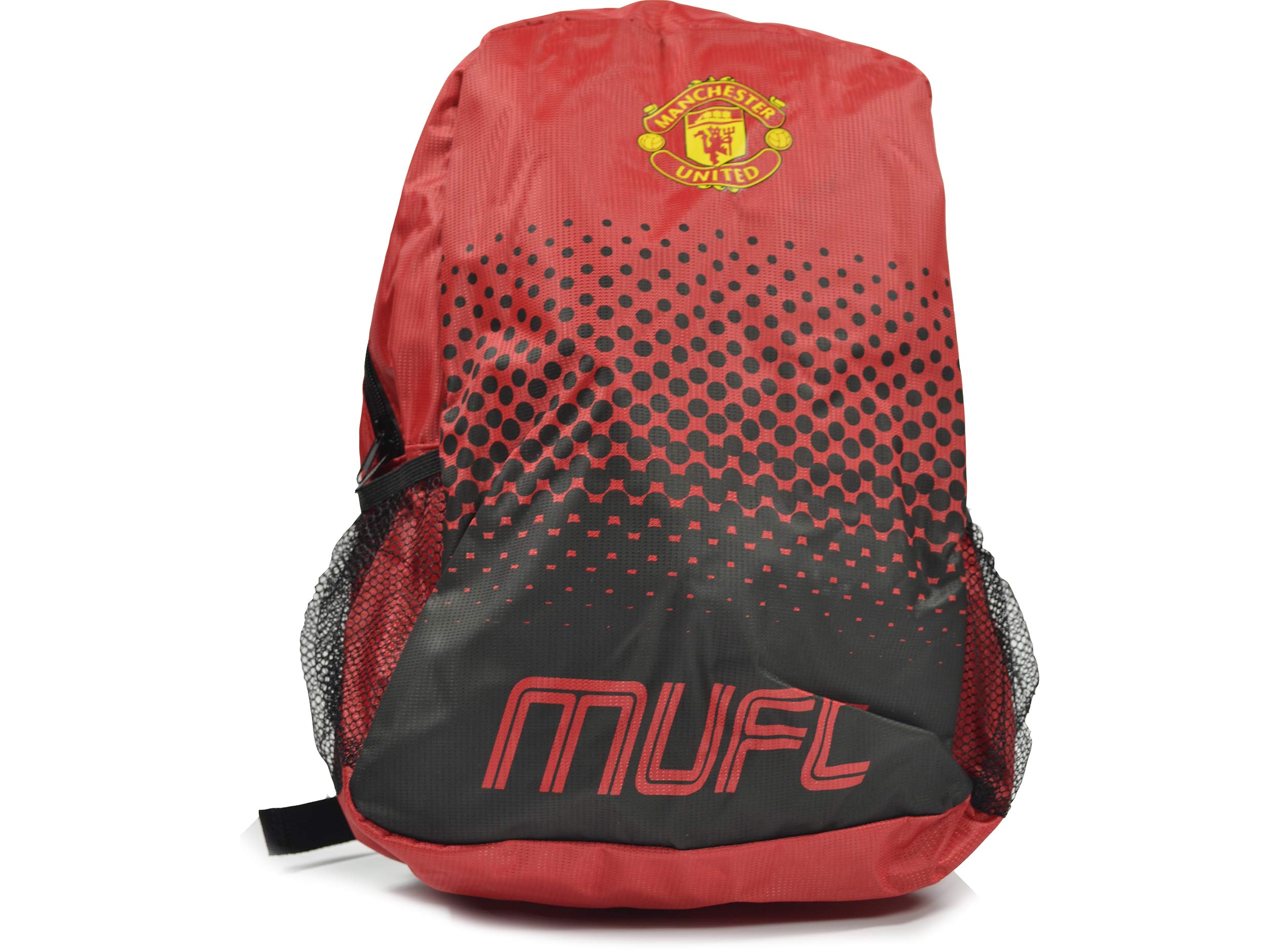 Official Football Team Adjustable Zipper Pocket Backpack (Various Teams to Choose from).-, Manchester United FC