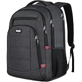 Skaypibs Backpack for Men,School Backpack for boys teens,Travel laptop backpack with Reinforced Straps,Water Resistant business Work college bookbag,book bag Fits 15.6 Inch,Black Back Pack
