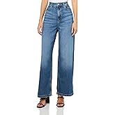 BOSS Women's Marlene Wide Leg High Rise Jean