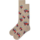 Hot Sox Men's Off Road Vehicle Socks 1 Pair, Hemp Heather, Men's 10-13 Shoe