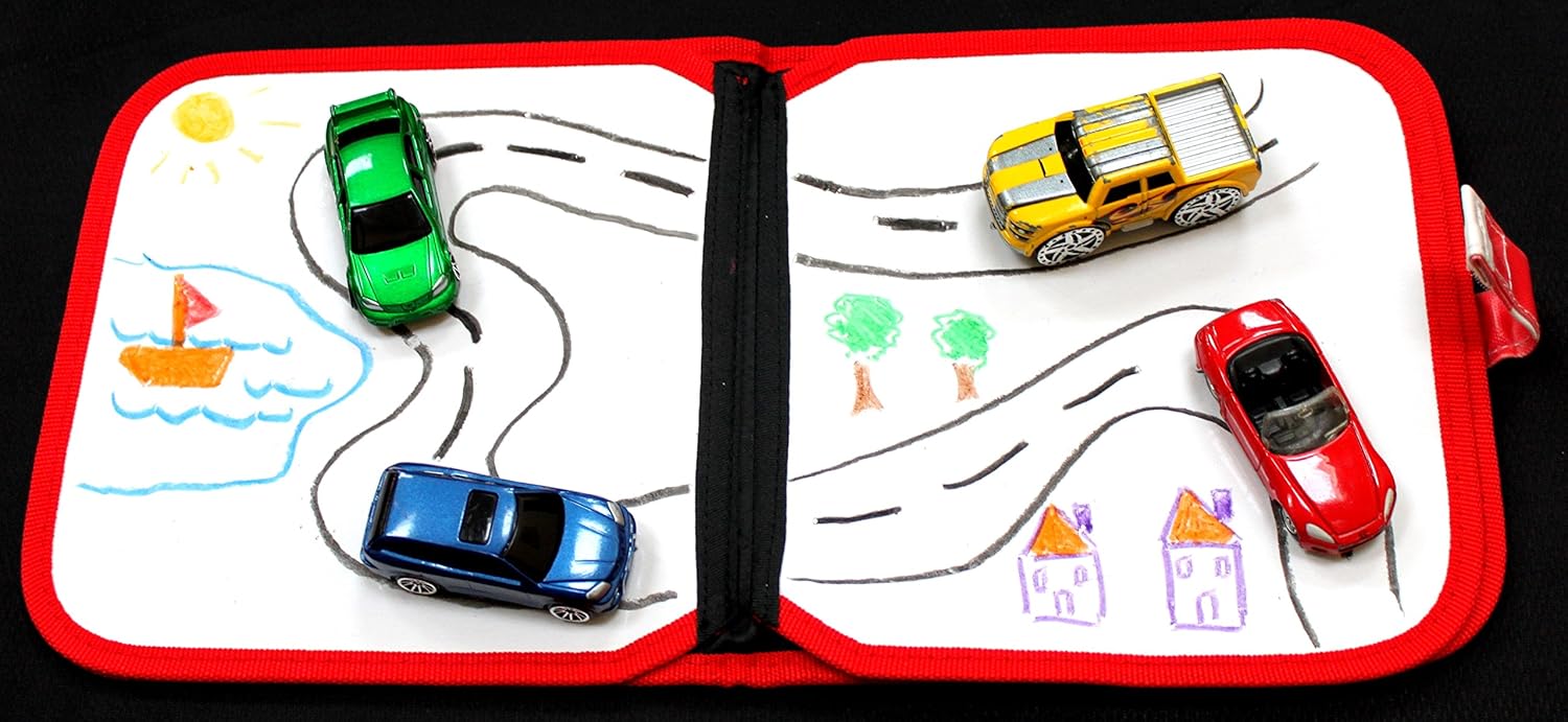Kids Erasable Doodle Book set, reusable drawing pads, preschool travel art toy, scribbler board for travel road trip - Image 5