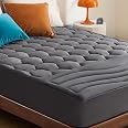 Bedsure RV Short Queen Mattress Pad Cover - Quilted Fitted Mattress Topper Protector with 8-21 Inches Deep Pocket, Noiseless 